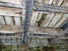 Underside of LNWR Pentwyn underbridge, Abersychan, June 2013